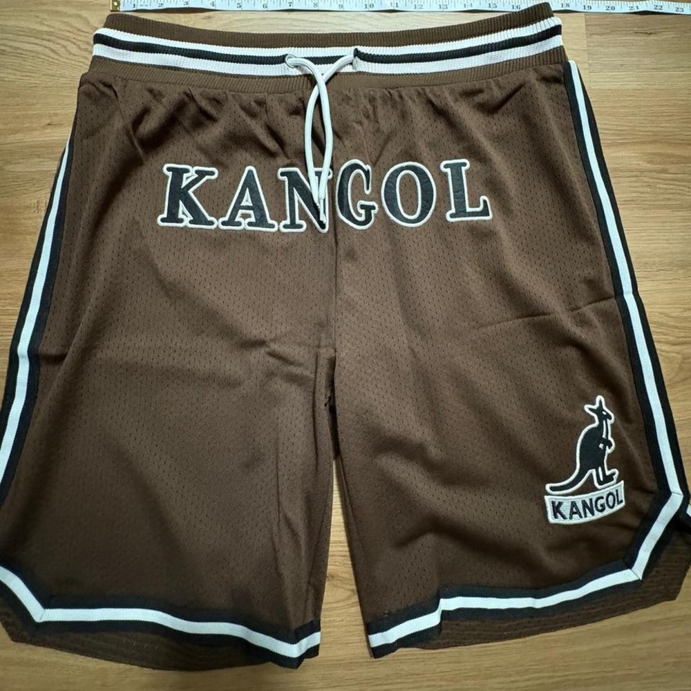 Kangol Brown Mesh Shorts – Size XL BRAND NEW